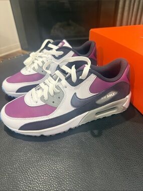 Nike Women's Air Max Golf Shoes - Purple & White